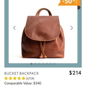 Portland Leather Rich Brown Backpack